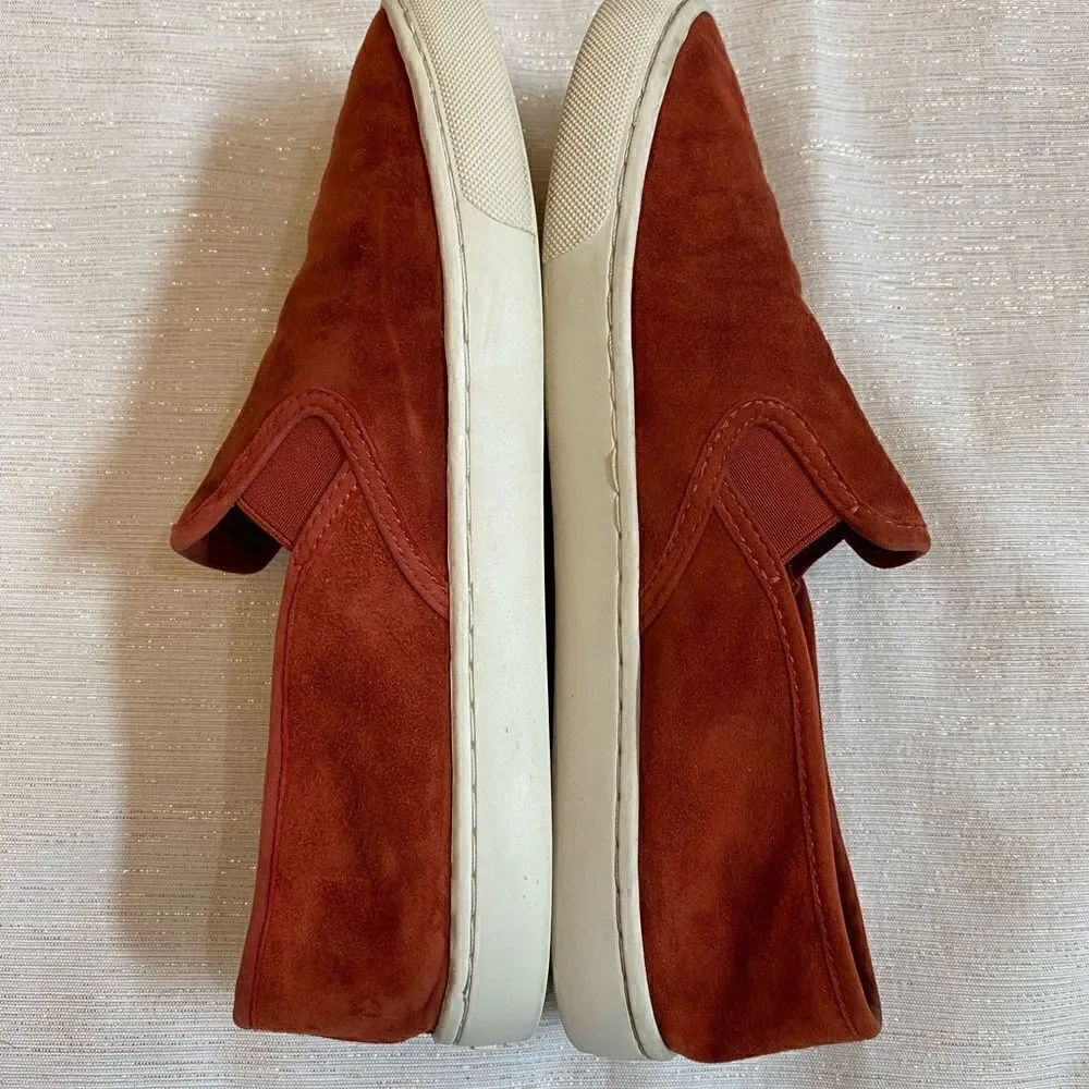 Tory Burch Slip On Sneakers Red Ochre Women Size 10